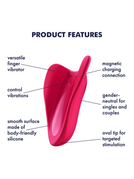 Вибратор на палец Satisfyer High Fly цвет: розовый Satisfyer (Германия)