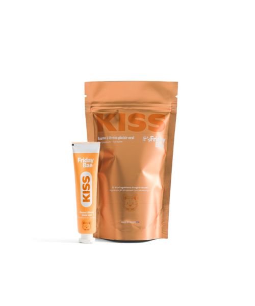 Бальзам для губ стимулирующий  вкус: вишня  KISS, 15 мл Friday Bae (Франция)