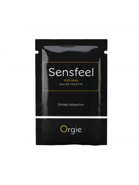 САШЕТ Мужская туалетная вода SENSFEEL + афродизиак, 1 мл эффективная феромон-технология Orgie (Бразилия-Португалия)