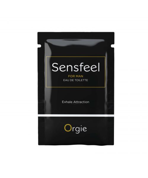 САШЕТ Мужская туалетная вода SENSFEEL + афродизиак, 1 мл эффективная феромон-технология Orgie (Бразилия-Португалия)