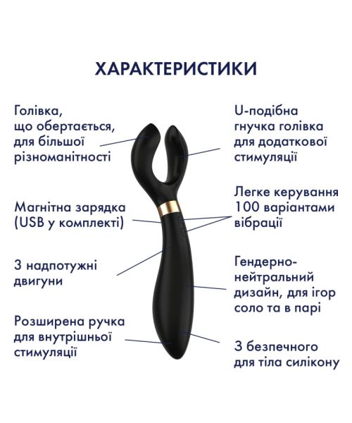 Вибратор для пары Endless Fun, чёрный Satisfyer (Германия)