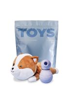 Вакуумный стимулятор для клитора TOYS + кейс-песик шиба-ину Friday Bae (Франция)