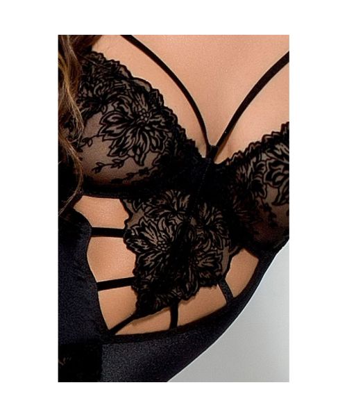 Боді монокіні Passion Exclusive HAYA BODY S/M, black
