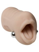 Вібромастурбатор ротик Doc Johnson Sasha Grey - Ultraskyn Vibrating Deep Throat Sucker
