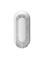 Мастурбатор Tenga Flip Zero Gravity White, змінна інтенсивність стимуляції, розкладний