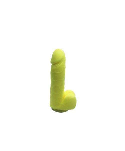 Мило у формі пеніса Чистий Кайф Yellow size S, крафтове мило-член, натуральне