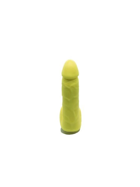 Мило у формі пеніса Чистий Кайф Yellow size S, крафтове мило-член, натуральне