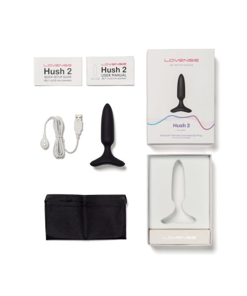 Анальна смарт-вібропробка Lovense Hush 2, розмір XS