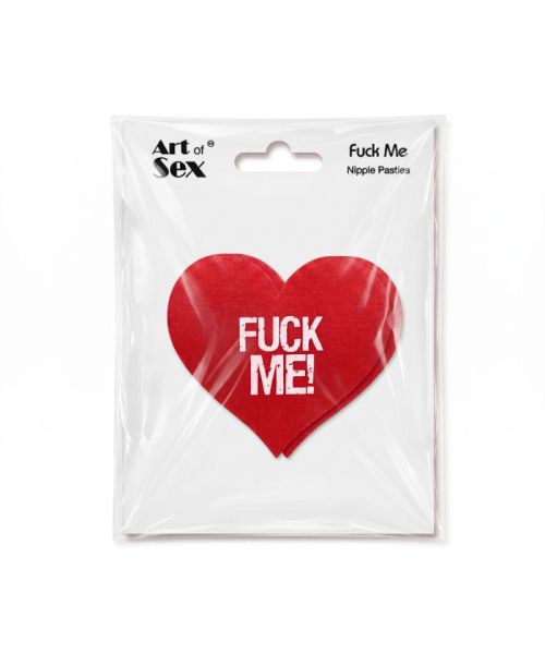 Пестис-сердечка Art of Sex - Fuck me, червоний
