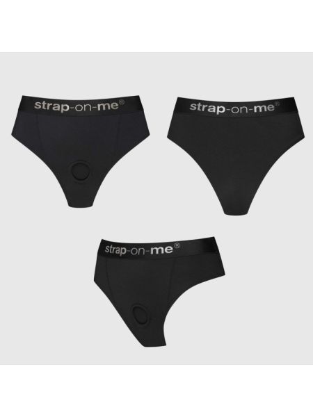 Трусики з фіксацією дилдо Strap-On-Me Harness Lingerie Idole - XL - Black