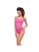 Бодістокінг Passion BS035 pink, боді, імітація топа та трусиків
