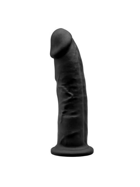 Фалоімітатор SilexD Oscar Black (MODEL 2 size 9in), двошаровий, силікон + Silexpan, діаметр 5,4см