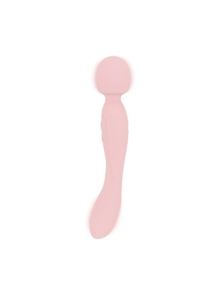 Вібромасажер Good Vibes Only - SIMI Double-Sided Wand Vibrator Soft Silicone - Pink