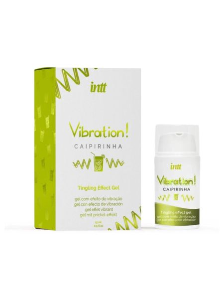 Рідкий вібратор Intt Vibration Caipirinha  (15 мл), густий гель, дуже смачний, діє до 30 хвилин
