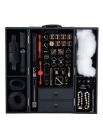 БДСМ-набір LOCKINK All-in-1 BDSM Play Kit, чорний, шкіра з тисненням, предмети для бондажу, шибарі, ваксплею