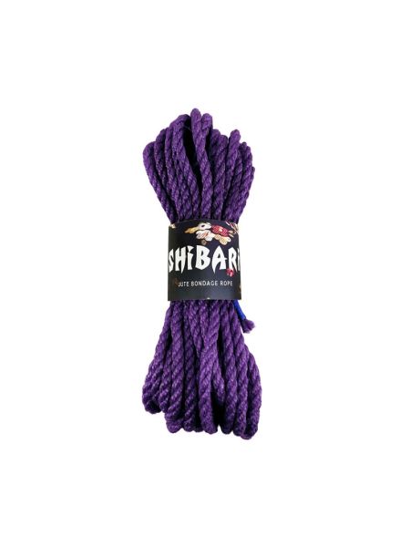 Джутова мотузка для шибарі Feral Feelings Shibari Rope, 8 м бузкова