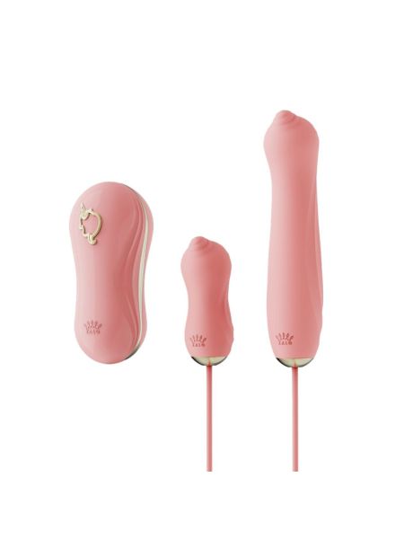 Набір 3в1 Zalo – UNICORN Set Pink, віброяйце, пульсатор, вакуумний стимулятор