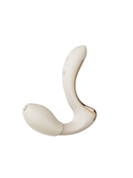 Вібратор-пульсатор з вакуумною насадкою Zalo – Talis G-Spot PulseWave Vibrator Ivory White