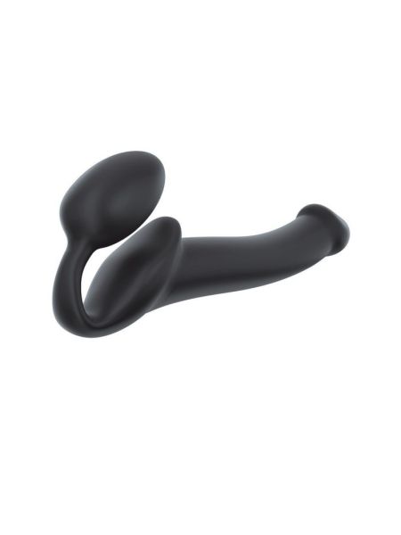 Безремінний страпон Strap-On-Me Black M, повністю регульований, діаметр 3,3 см