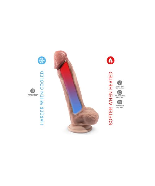Фалоімітатор SilexD Tomas Premium Real Skin Flesh (9in MODEL 1), ультрареалістик, діаметр 5 см