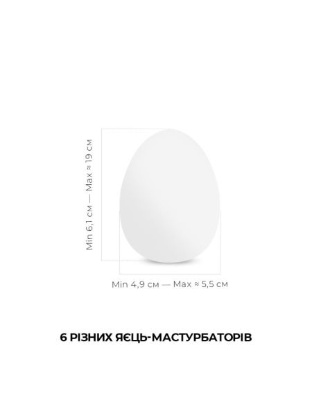 Набір мастурбаторів-яєць Tenga Egg New Standard Pack (6 яєць)