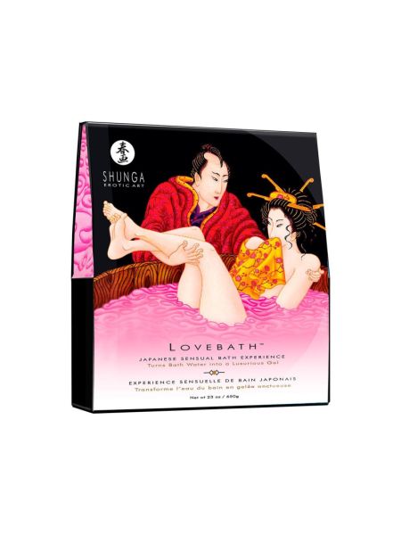 Гель для ванни Shunga LOVEBATH – Dragon Fruit 575 г, робить воду ароматним желе зі SPA-ефектом
