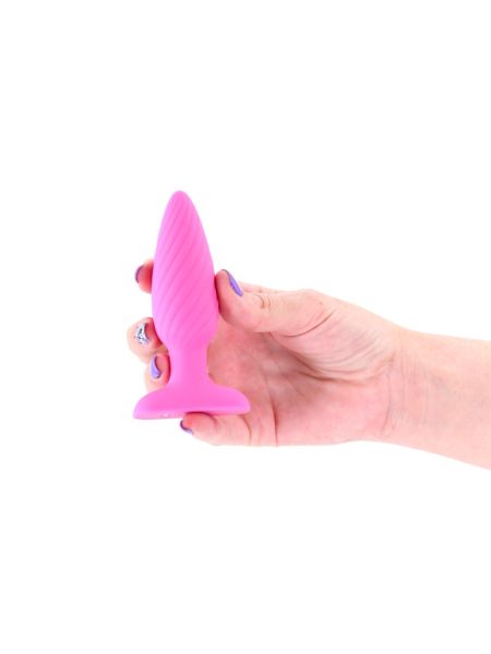 Анальна пробка з вібрацією NS Novelties INYA - Swirl - Pink