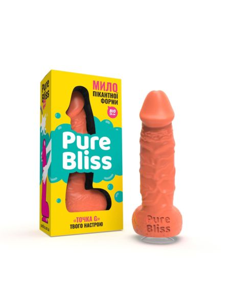 Мило у формі пеніса Pure Bliss BIG Coral, крафтове мило-член, натуральне