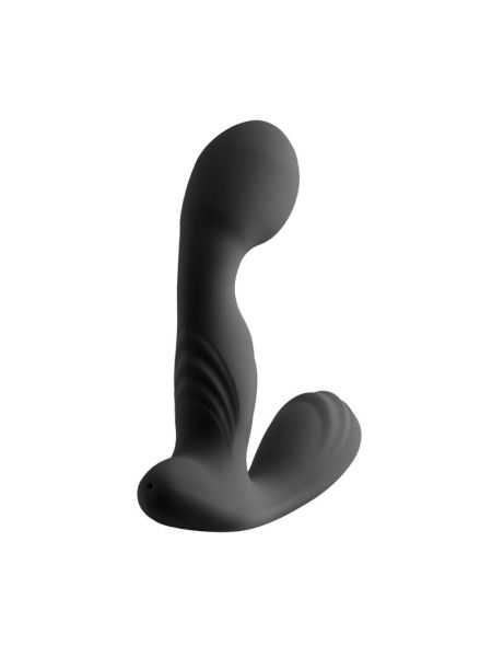 Вібромасажер простати S Pleasures Premium FUZZY, чорний, з рельєфом, 10 режимів вібрації