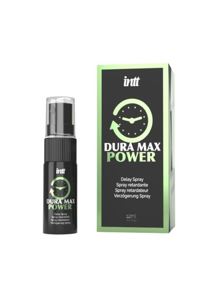 Пролонгатор-спрей Intt Dura Max Power (12 мл) з охолоджувальним ефектом, без лідокаїну, з пантенолом