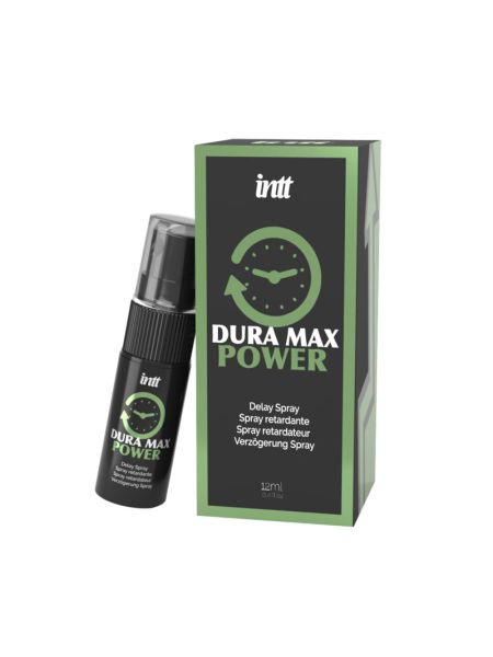 Пролонгатор-спрей Intt Dura Max Power (12 мл) з охолоджувальним ефектом, без лідокаїну, з пантенолом