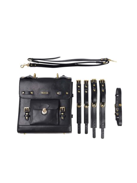 Сумка-трансформер для зберігання секс-іграшок LOCKINK Detachable JK Bag, чорна, ПВХ
