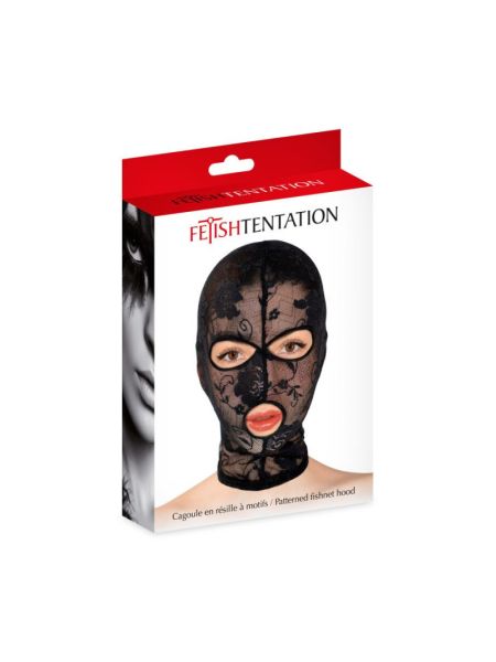 Капюшон для БДСМ Fetish Tentation Patterned fishnet hood