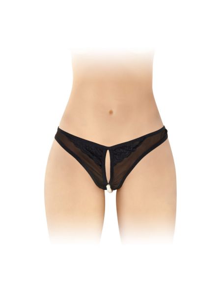 Трусики з перлинами і доступом Fashion Secret Sophie Black
