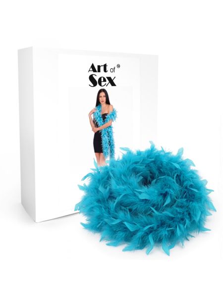 Боа з пір’я Art of Sex, довжина 2 метри, колір блакитний
