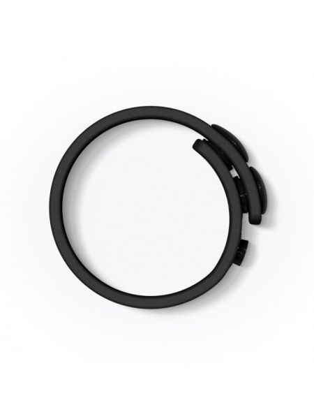 Регульоване ерекційне кільце на кнопках Love To Love HERO RING - BLACK ONYX