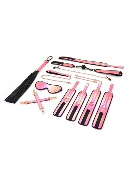 БДСМ-набір Liebe Seele Vivid Sakura 8 Pieces Set, 8 аксесуарів, екошкіра на оксамитовій основі