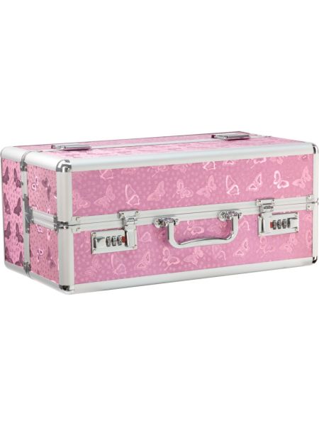 Великий кейс для зберігання секс-іграшок BMS Factory Large Lokable Vibrator Case Pink, кодовий замок