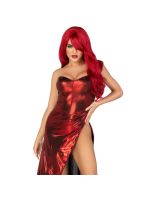 Еротична сукня Leg Avenue Shimmer bodysuit with skirt M