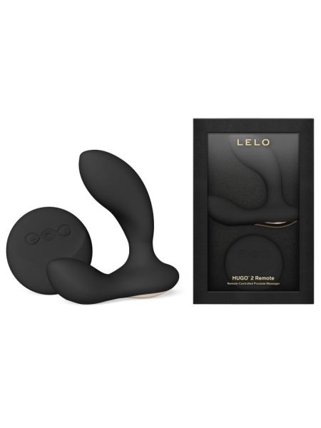Масажер простати LELO Hugo 2 Remote Black, 2 мотори, дуже потужний, пульт ДК