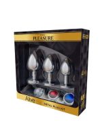 Набір металевих анальних пробок Alive Metal Plug Kit, діаметр 3,2 см / 3,5 см / 4,1 см