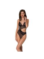 Боді з ажурним ліфом Passion CHRISTA BODY S/M, black
