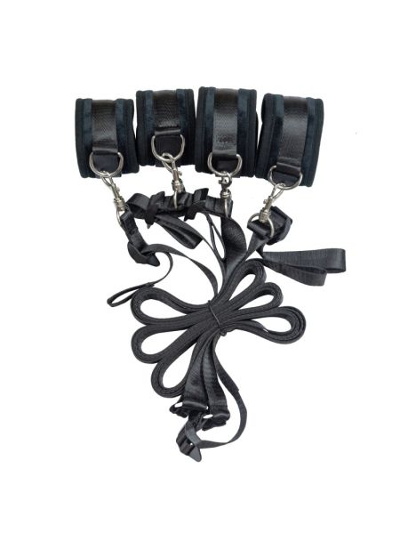Розтяжка на ліжко Punishment - 5-Piece Bed Restraint Kit - Black