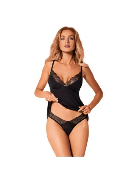 Топ та трусики Obsessive Bella Rou top & panties XL/2XL, топ, трусики