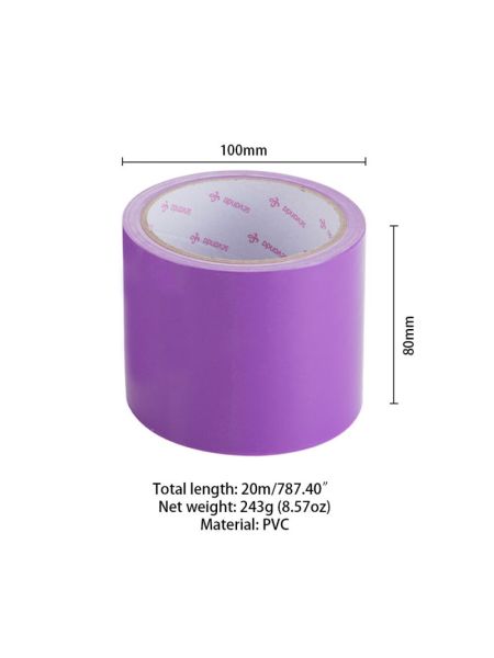 Скотч для бондажу LOCKINK SEVANDA Electrostatic Tape, фіолетова, 16 м