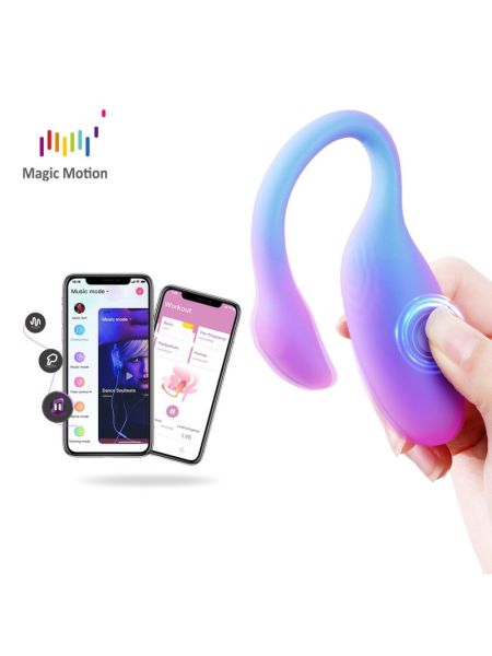 Смарт-віброяйце Magic Motion Flamingo Max Blue 2 в 1: віброяйце та тренажер Кегеля, 10 режимів