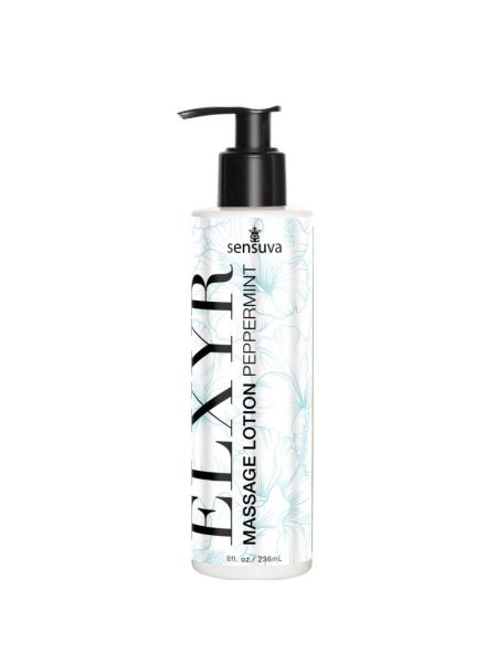 Лосьйон для масажу ніг та ступень Sensuva ELXYR Massage Lotion Peppermint (236 мл)