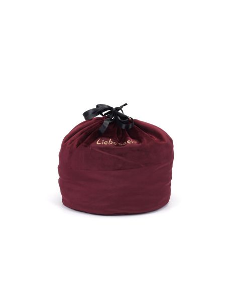 Оксамитовий мішечок для зберігання іграшок Liebe Seele Wine Red Large Storage Bag Cylindrical, 24х25