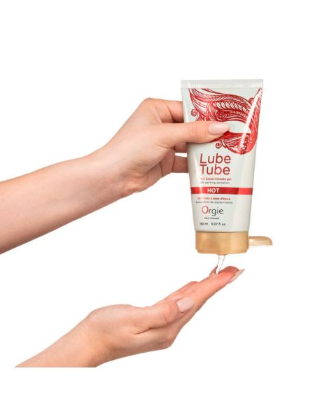 Лубрикант на водній основі Orgie Lube Tube Hot, 150 мл, із зігрівальним ефектом, без запаху