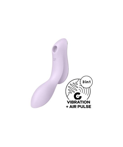 Вакуумний стимулятор з вібрацією Satisfyer Curvy Trinity 2 Violet